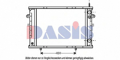 AKS DASIS 390340n -  Радиатор, охлаждение двигателя